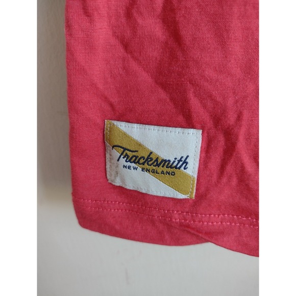 Tracksmith Session Tee Womens Small Merino Wool Blend Running Shirt Orange - Picture 9 of 9